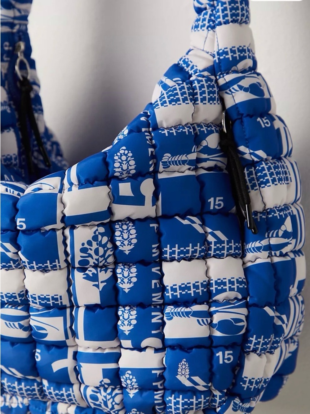 NWT FP Movement Printed Quilted Carryall Bag in Sailing Club - Picture 3 of 4